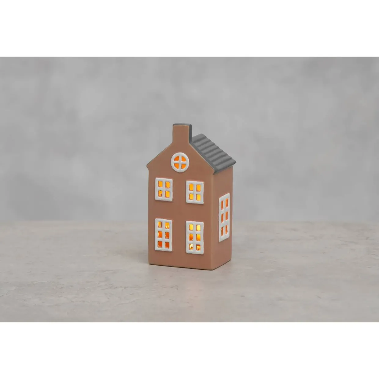 Talolyhty LED-valoilla Finnlumor Copenhagen vaaleanpunainen 15 cm