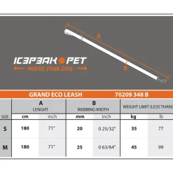 Talutin Icepeak Pet Grand Eco musta/oranssi