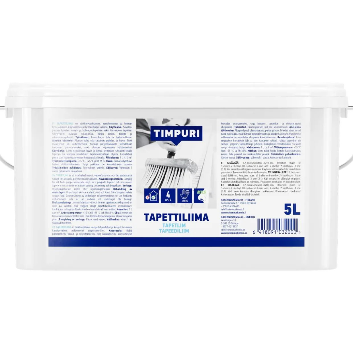 Tapettiliima Timpuri 5 l