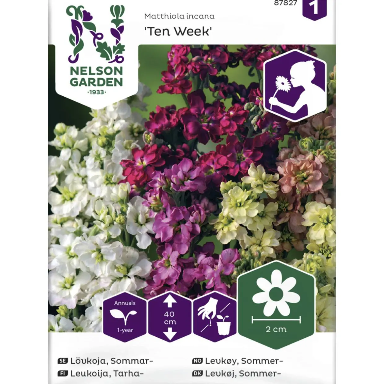 Tarhaleukoija siemen Nelson Garden Basic Ten Week