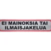 Tarra "ei mainoksia tai ilmaisjakelua"
