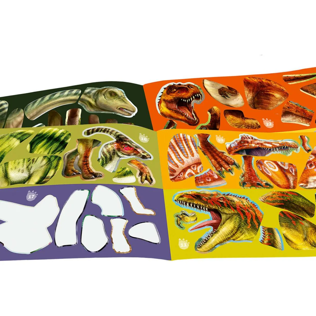 Tarrakirja Dino World Sticker Fun