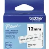 Tarrarulla Brother 12 mm BTAG131 musta/kirkas