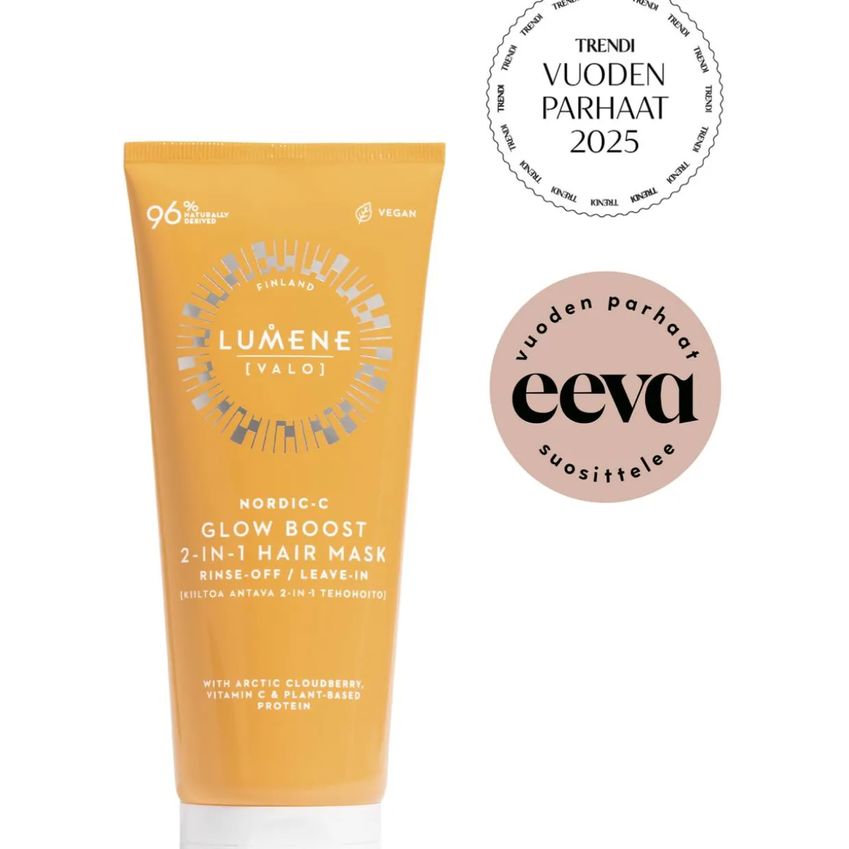 Tehohoito hiuksille Lumene VALO 200 ml Glow Boost 2-in-1