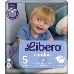 Teippivaippa Libero 34 kpl Comfort 5, 9-14 kg