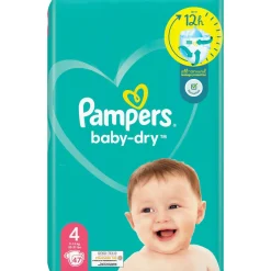 Teippivaippa Pampers 47 kpl Baby-Dry 4, 9-14 kg