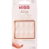 Tekokynnet Kiss 28 kpl Salon Acrylic™ Nude French suorakärki