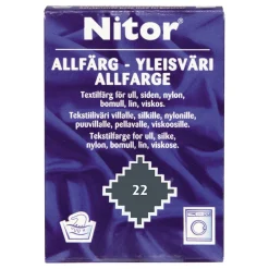 Tekstiiliväri Nitor 15 g 22 Teräksenharmaa