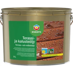 Terassi- ja kalusteöljy Eskaro 9 l väritön