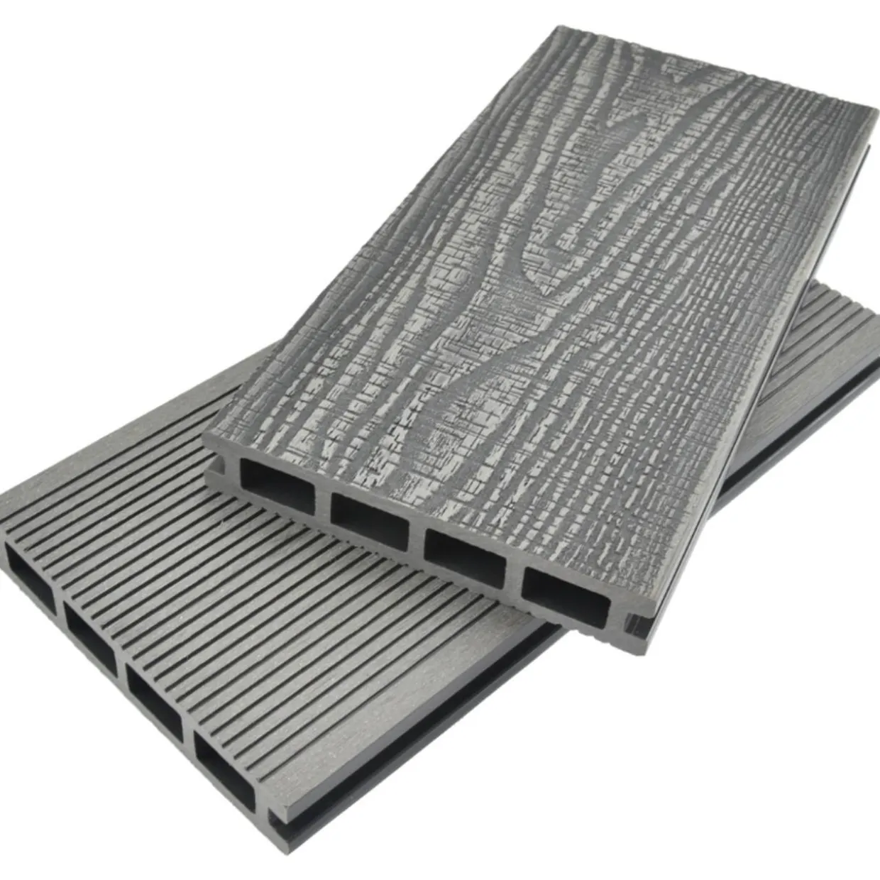 Terassilauta Cent 25 x 146 x 3900 mm 3D Ulkokalla puukomposiitti, harmaa