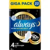 Terveysside Always 22 kpl Ultra Secure Night 4