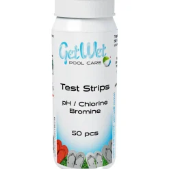 Testiliuskat GetWet pH kloori, 50 kpl/pkt