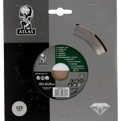 Timanttikatkaisulaikka Atlas 125x22.23mm keraamisille materiaaleille