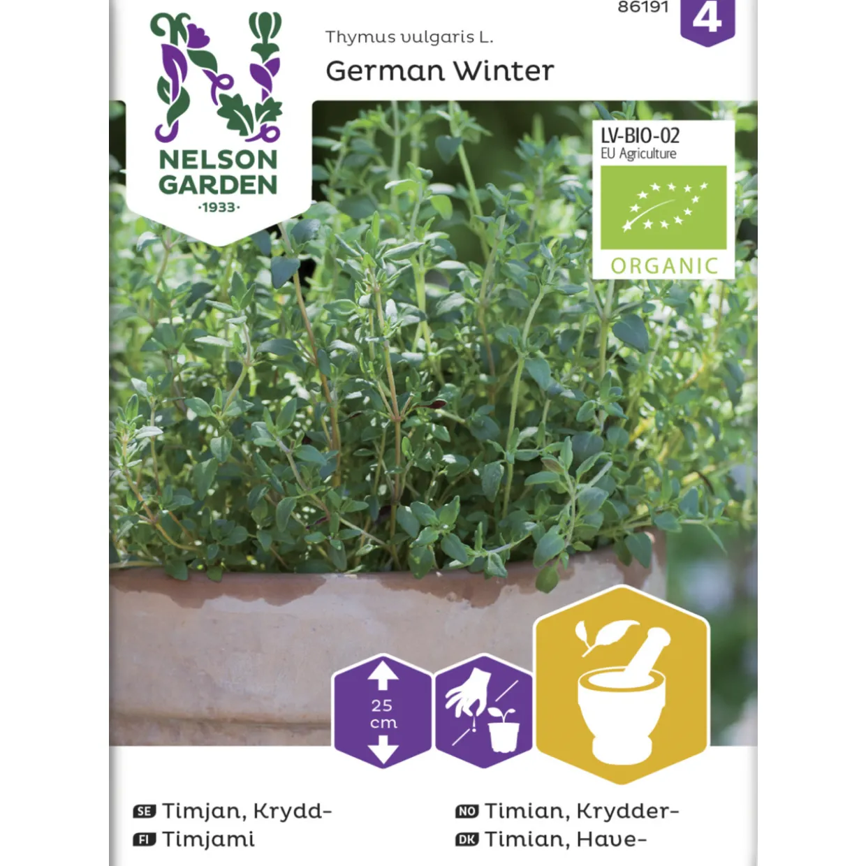 Timjami siemen Nelson Garden Basic German Winter Organic