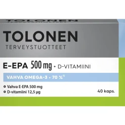 Tolonen E-EPA 500 mg 39 g/40 kpl