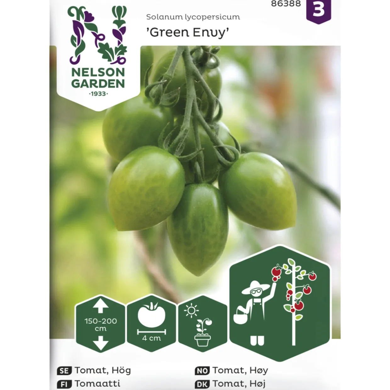 Tomaatti siemen Nelson Garden Basic Green Envy
