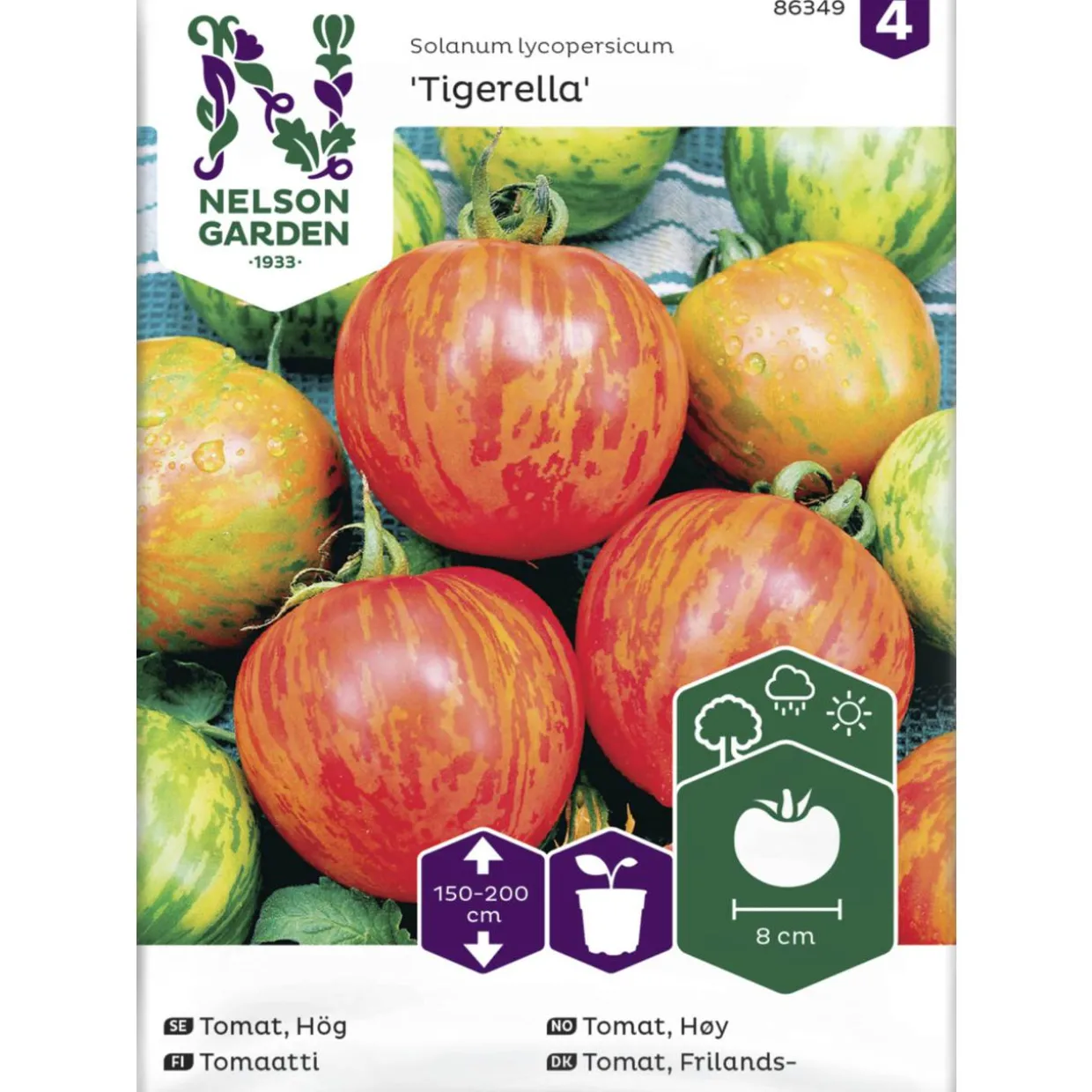Tomaatti siemen Nelson Garden Basic Tigerella
