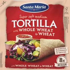 Tortilla Santa Maria 8 kpl 320 g Whole Wheat Medium