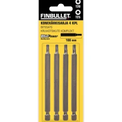 Torx kärkisarja Finbullet T20&T25 100 mm 4-os
