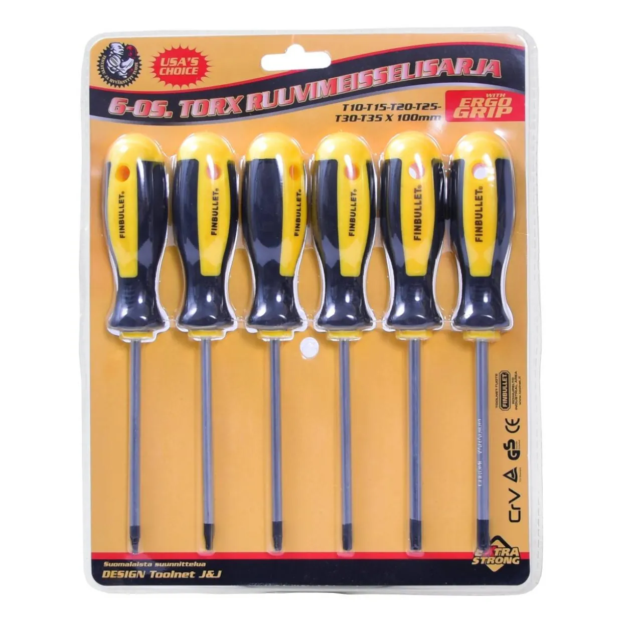 Torx-ruuvimeisselisarja 6 osaa