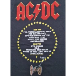 T-paita Ac/dc For Those About to Rock Tracks
