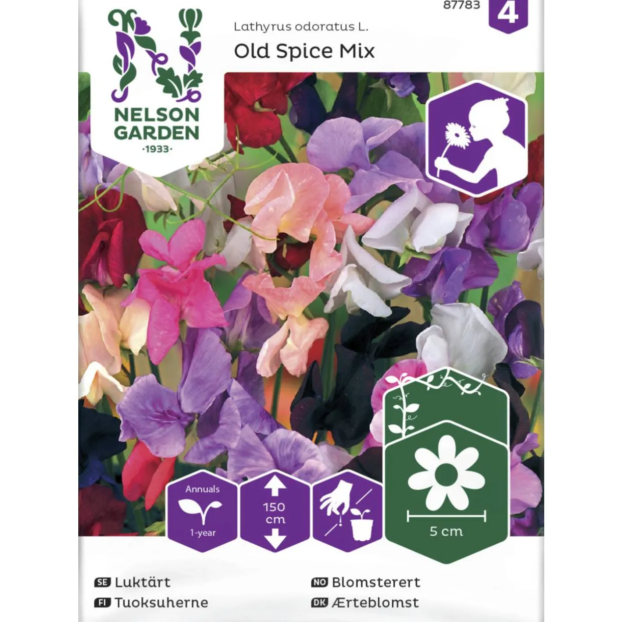 Tuoksuherne siemen Nelson Garden Basic Old Spice mix