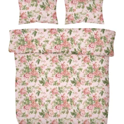 Tuplapussilakanasetti Kotikulta 240 x 210 cm Rose Garden roosa