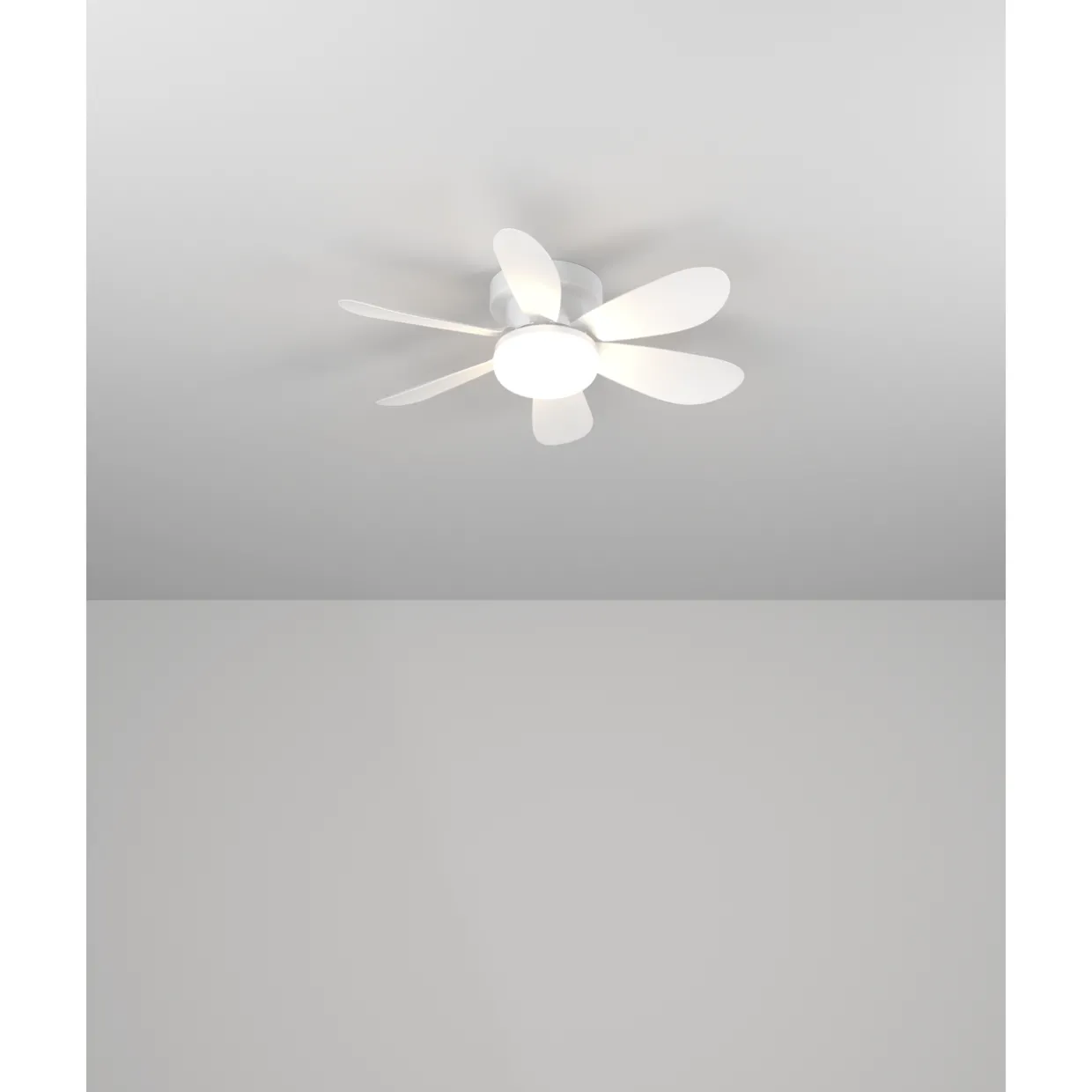 Tuuletinvalaisin Eglo Clovely 15W LED CCT IP20 valkoinen