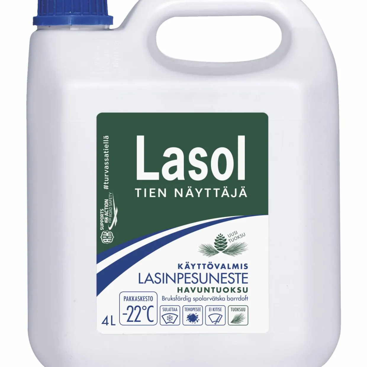 Tuulilasinpesuneste Lasol havuntuoksu -22°C 4 l käyttövalmis
