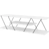 TV-taso Chic Home 120 cm Carita valkoinen/musta