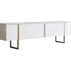 TV-taso Chic Home 180 cm Lyydia valkoinen/kulta
