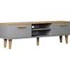 TV-taso Kocot 160 cm Denver harmaa/beige