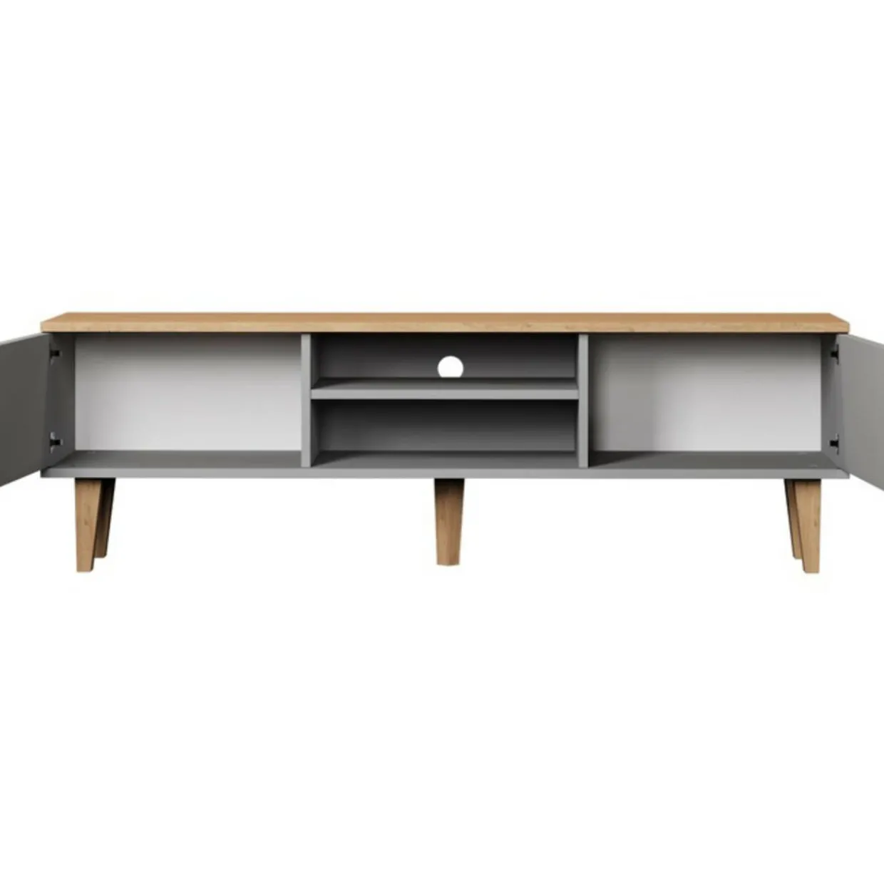 TV-taso Kocot 160 cm Denver harmaa/beige