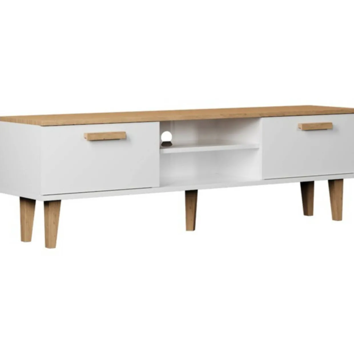 TV-taso Kocot 160 cm Denver valkoinen/beige