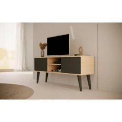 TV-taso Kocot 120 cm Toronto musta/beige