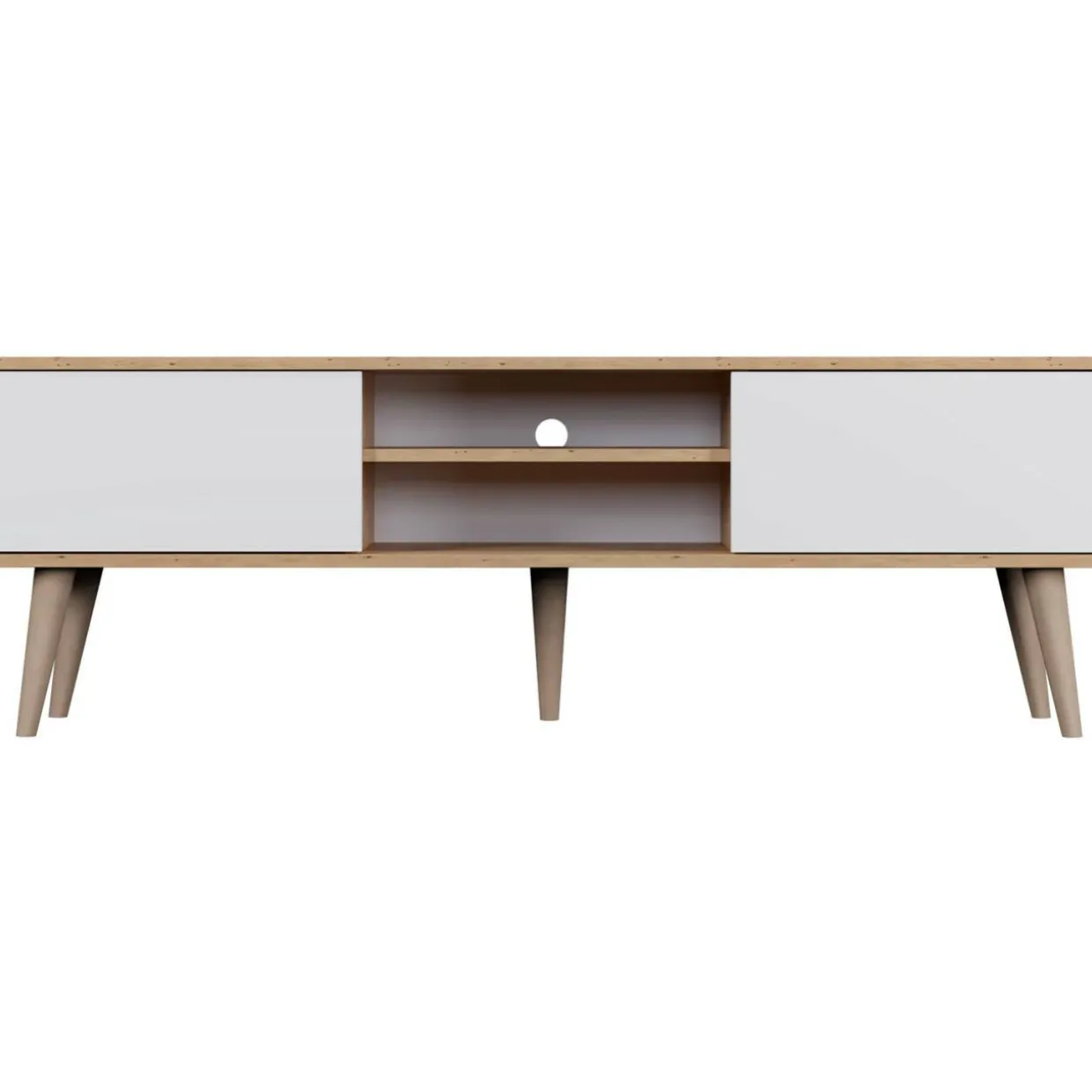 TV-taso Kocot 160 cm Toronto valkoinen/beige