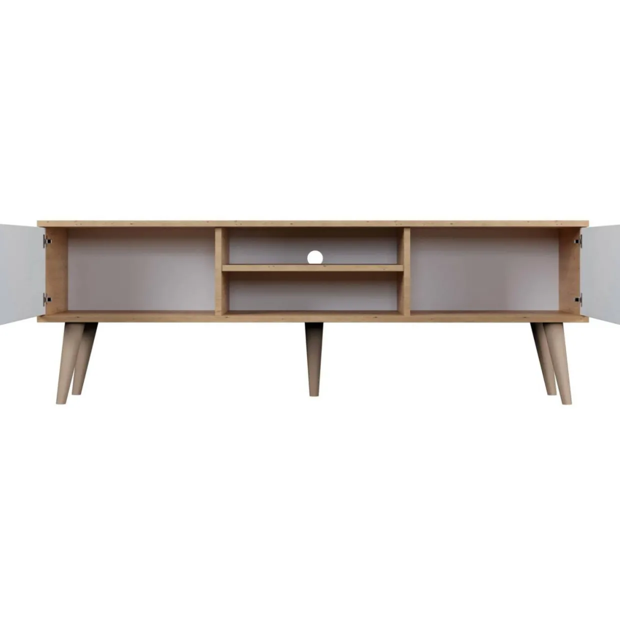 TV-taso Kocot 160 cm Toronto valkoinen/beige