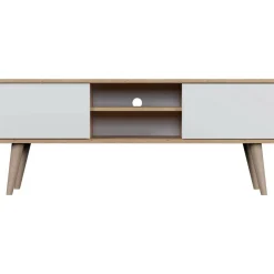 TV-taso Kocot 120 cm Toronto valkoinen/beige