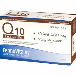 Ubikinoni Q10 100 mg + B6-vitamiini 100 kpl