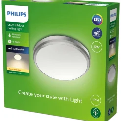 Ulkokattovalaisin Philips Doris kromi 6W 27K IP54