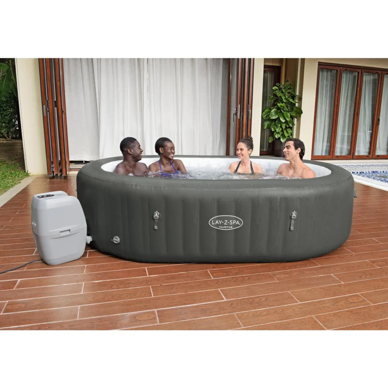 Ulkoporeallas Bestway Lay-Z-Spa Mauritius AirJet, 5-7 hengelle