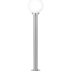 Ulkopylväsvalaisin Eglo Nisia E27 100 cm teräs/valkoinen