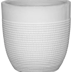 Ulkoruukku Parco Rib 35 cm valkoinen