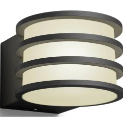 Ulkoseinävalaisin Philips Hue Lucca 9W, antrasiitti