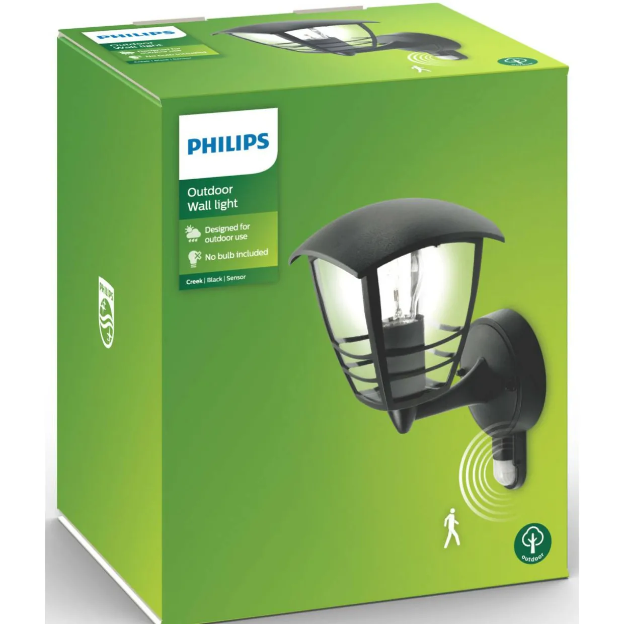 Ulkoseinävalaisin Philips Creek 60 W, liiketunnistimella