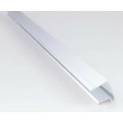 U-päätelista Keraplast, 16 mm alumiini 4 m