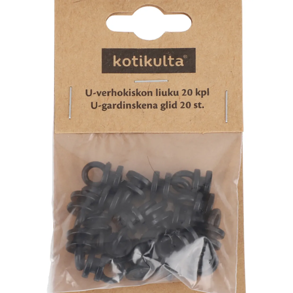 U-pyöröliuku Kotikulta 20 kpl musta