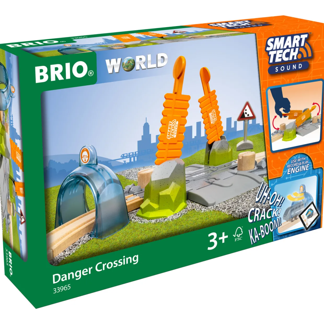 Vaarallinen tasoristeys Brio 33965 Smart Tech Sound
