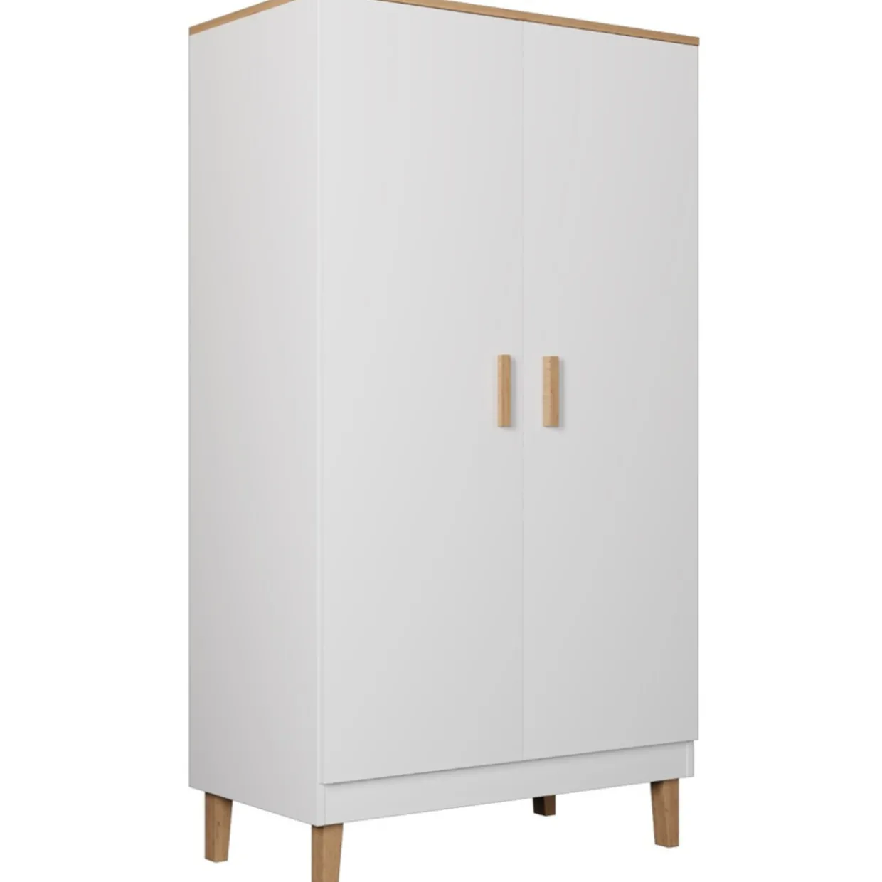 Vaatekaappi Kocot 184 x 100 cm Denver valkoinen/beige