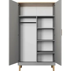 Vaatekaappi Kocot 184 x 100 cm Denver harmaa/beige